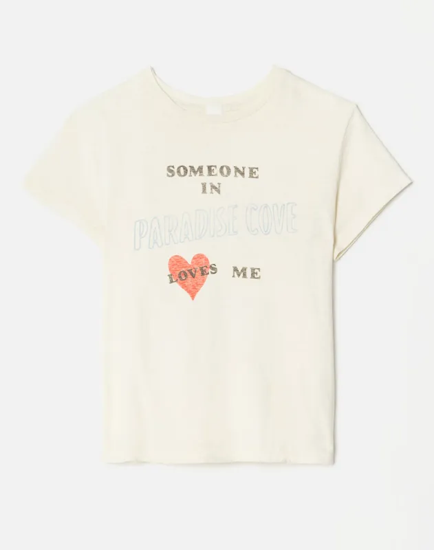 Classic "Someone Loves Me" Tee - Vintage White made by Re/Done