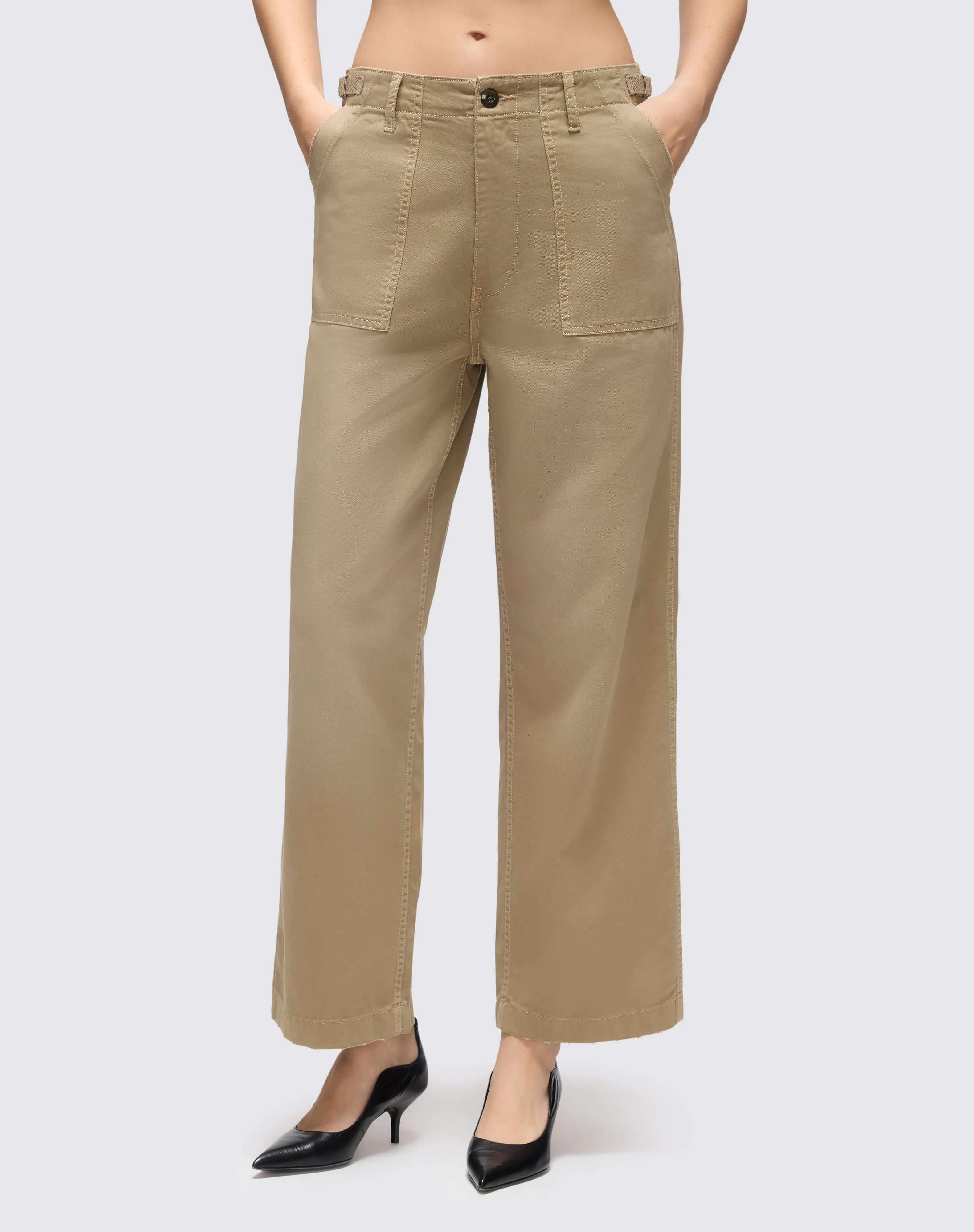 The Trooper Pant - Khaki Like sold by Re/Done product image thumbnail 2