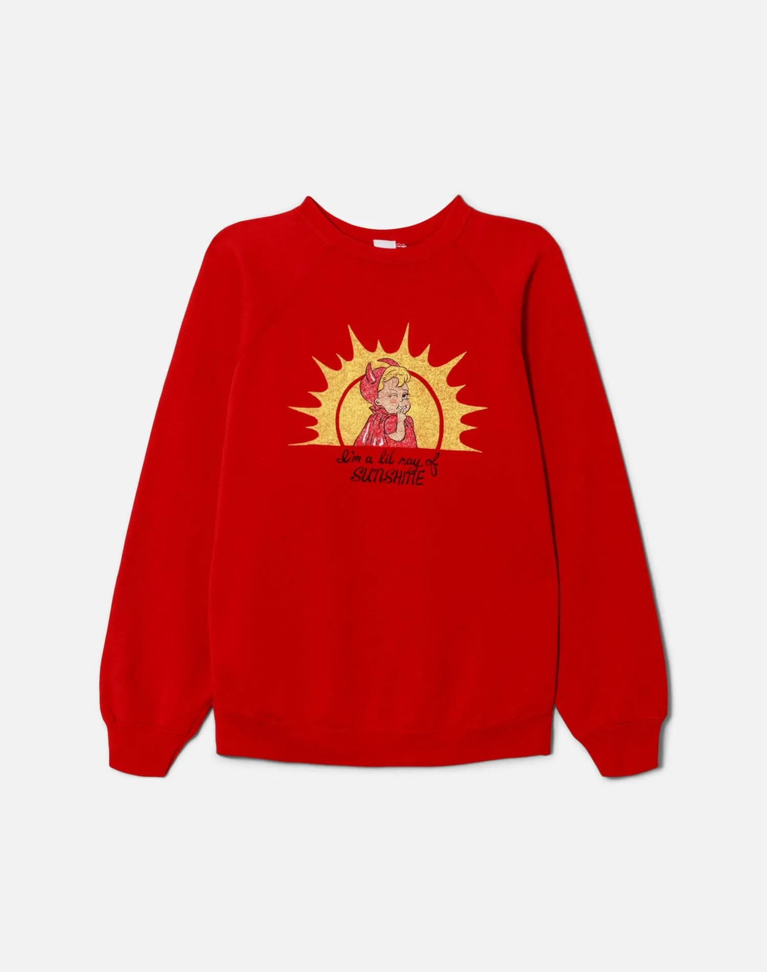 Upcycled "Ray of Sunshine" Sweatshirt sold by Re/Done