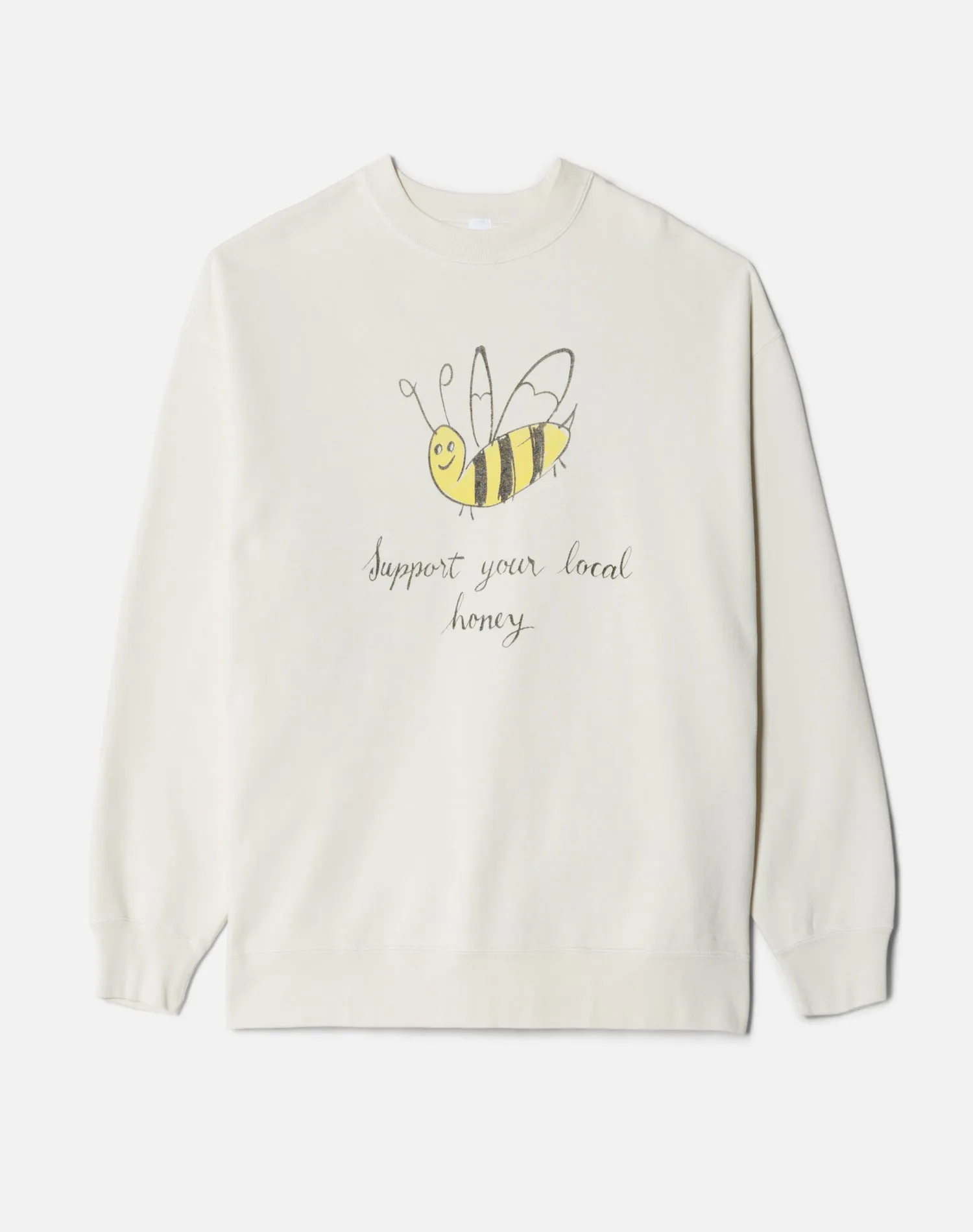 Oversized Crewneck "Local Honey" - Vintage White sold by Re/Done