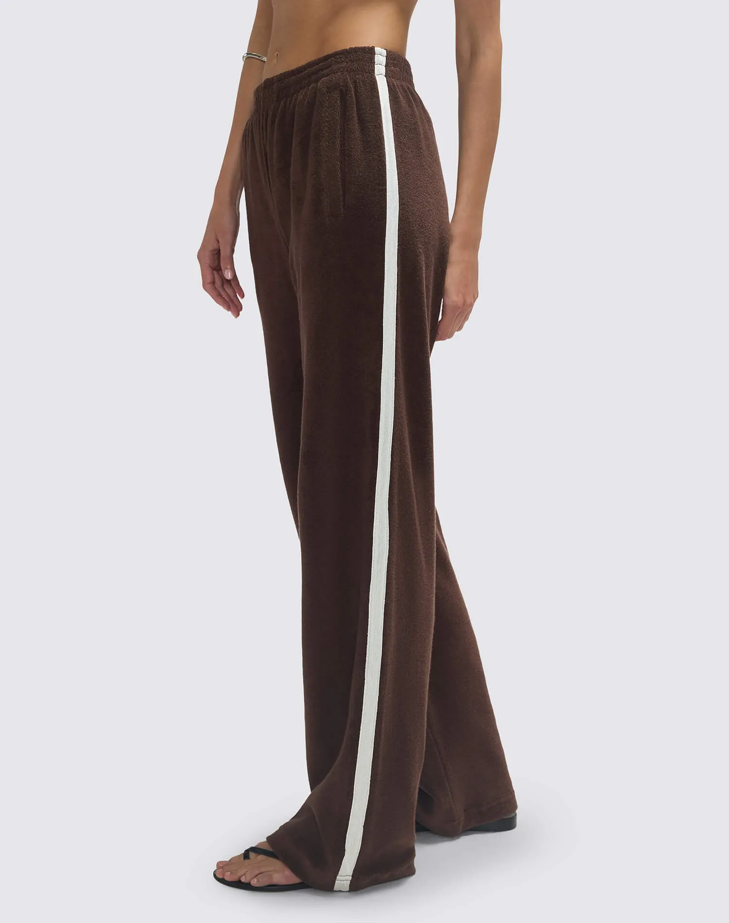 Terry Track Pant - Brunette sold by Re/Done product image thumbnail 3