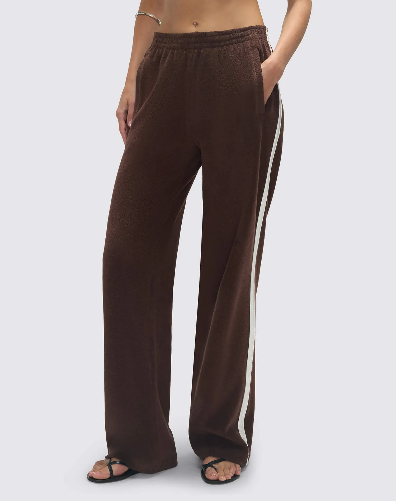 Terry Track Pant - Brunette sold by Re/Done product image thumbnail 2