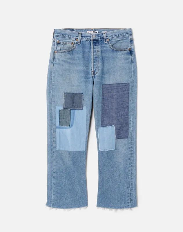 Levi's Patchwork Boyfriend Jean - Assorted Indigos sold by Re/Done