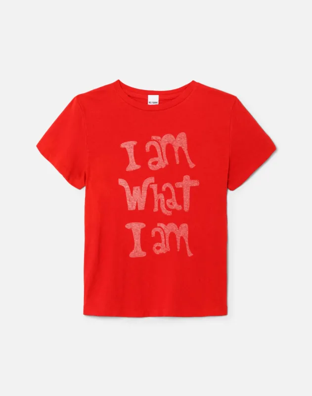 Classic Tee "What I Am" - Roja sold by Re/Done