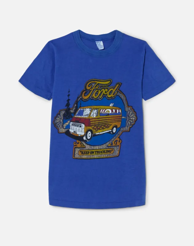 70s Ford Keep On Trucking Tee -#9 made by Re/Done