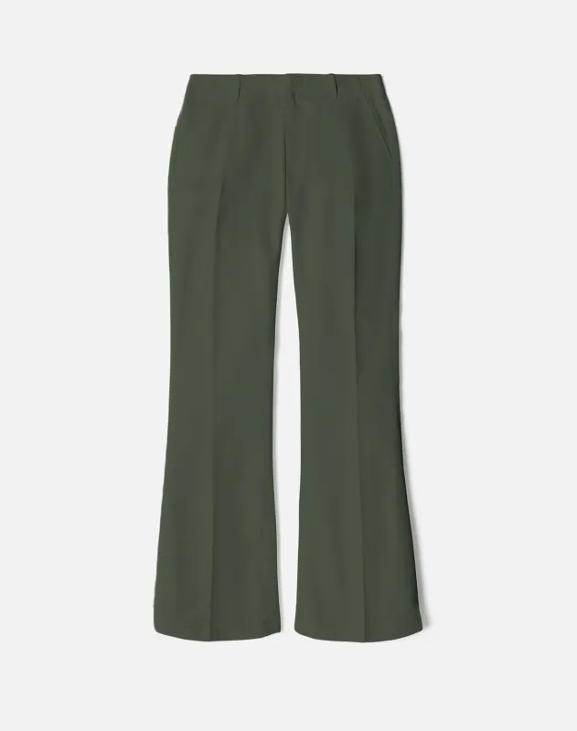 Flared Trouser - Army sold by Re/Done