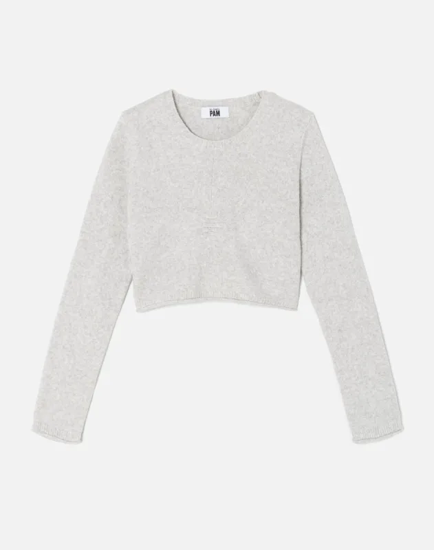 Mini Knit Crewneck - Light Grey made by Re/Done