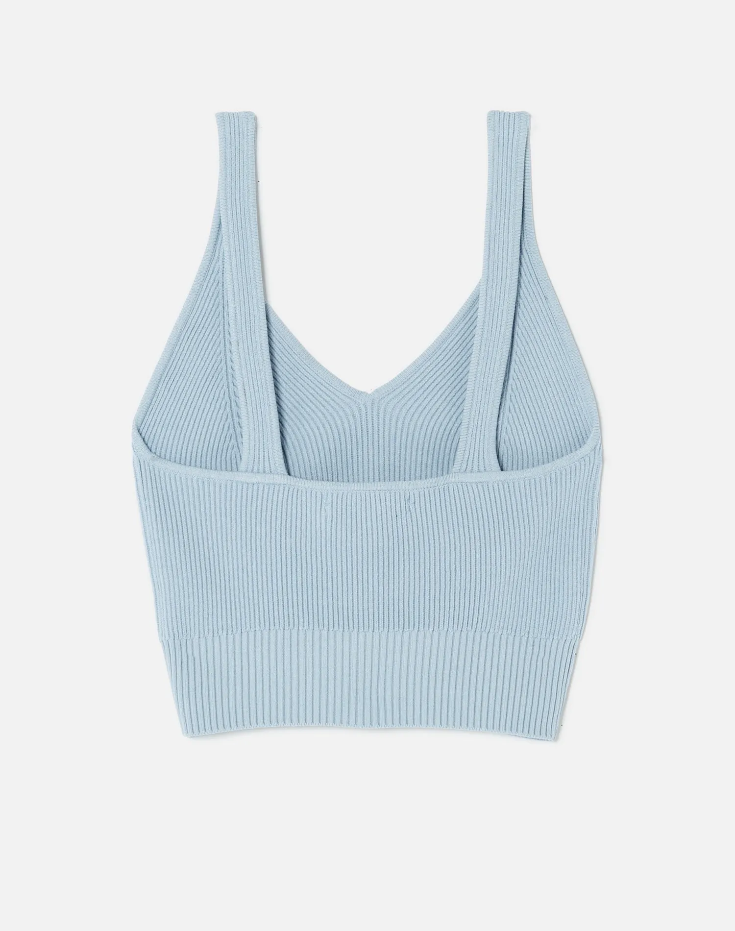 90s Rib Crop Top - Powder Blue sold by Re/Done product image thumbnail 2