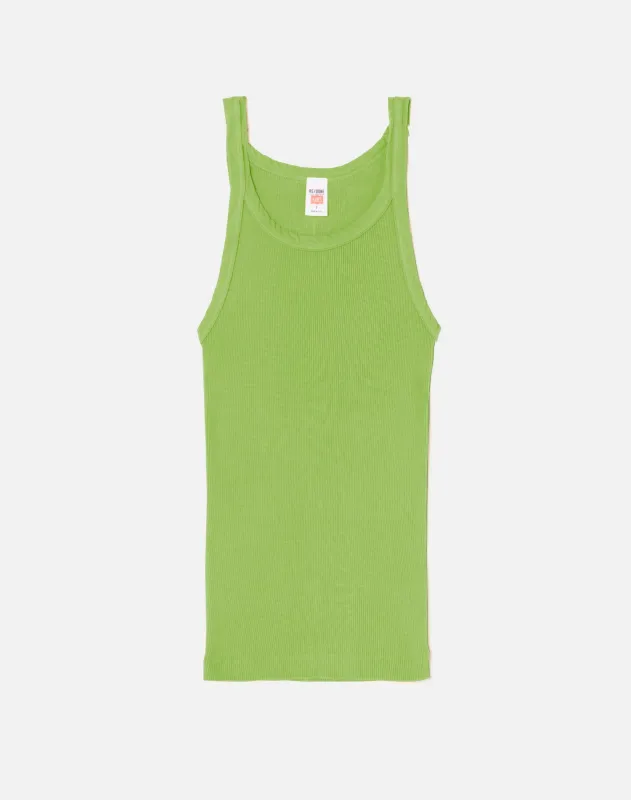 Hanes Ribbed Tank - Peridot sold by Re/Done