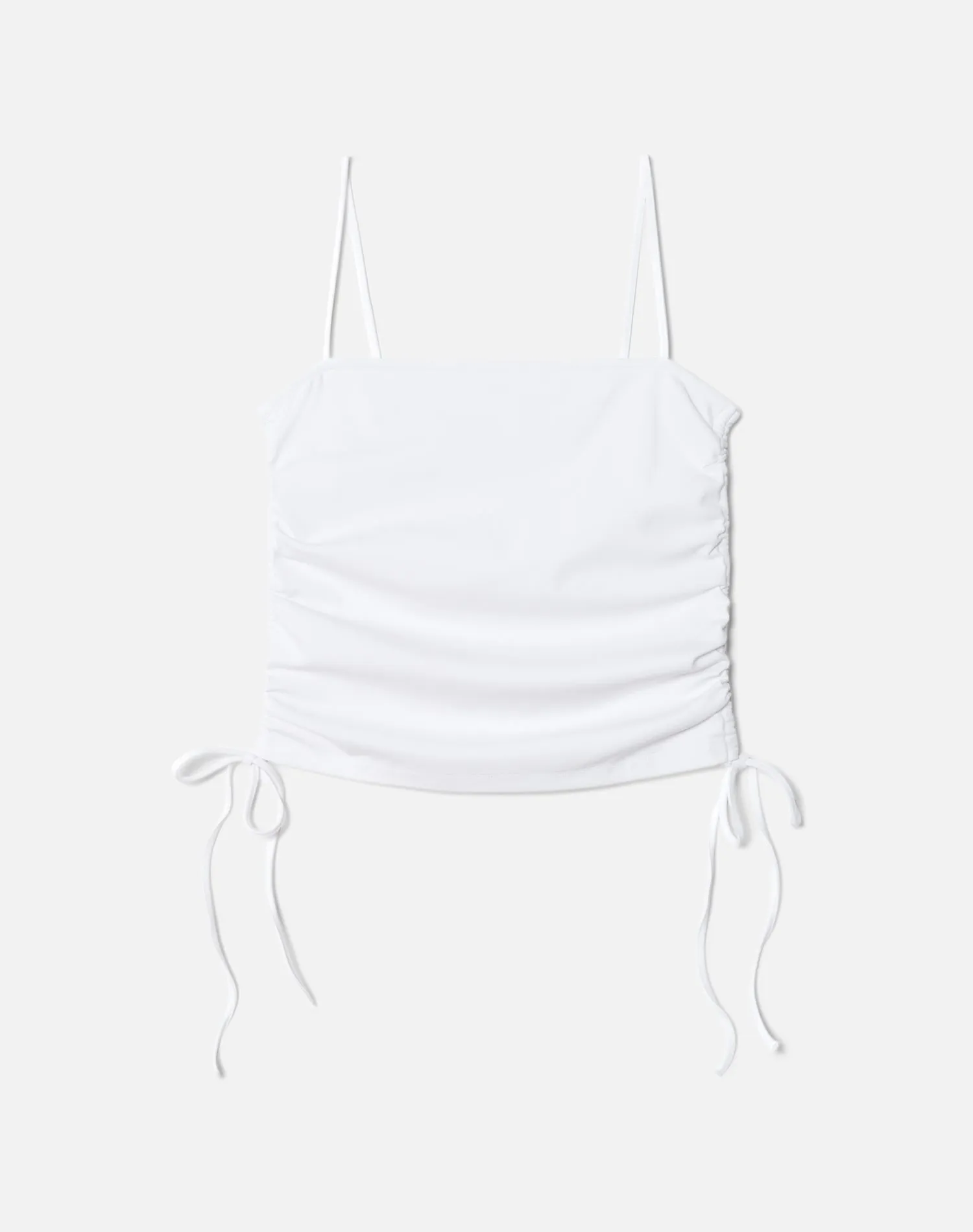 Scrunch Tube Tank - White sold by Re/Done