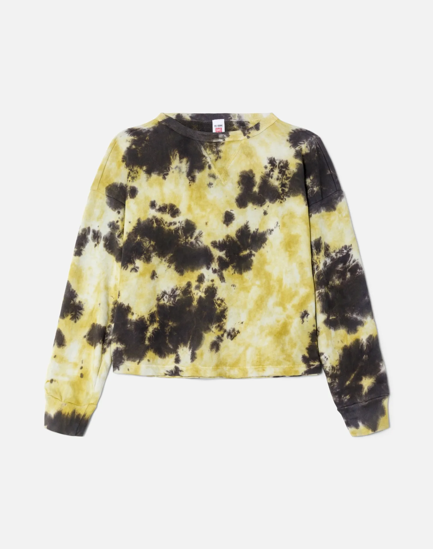Boxy Crewneck Sweatshirt - Limon Tie Dye sold by Re/Done product image thumbnail 2