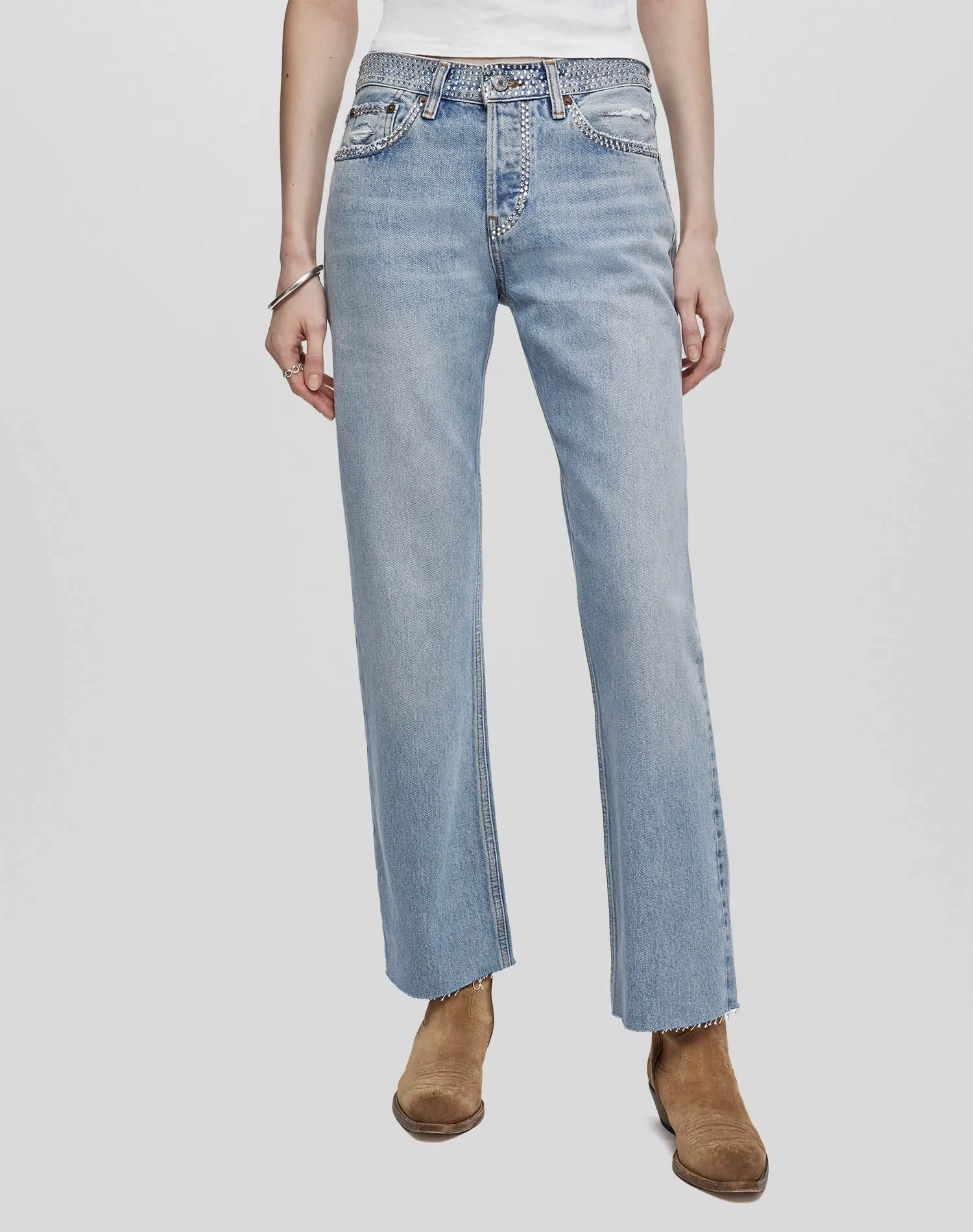 Easy Straight Crop - Diamond Tide sold by Re/Done product image thumbnail 3