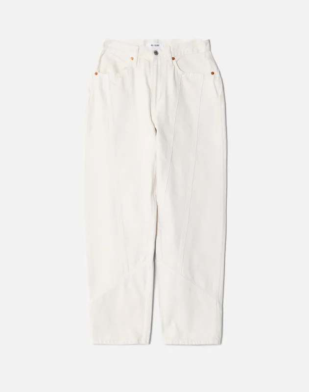 Engineered Wide Taper - Vintage White sold by Re/Done