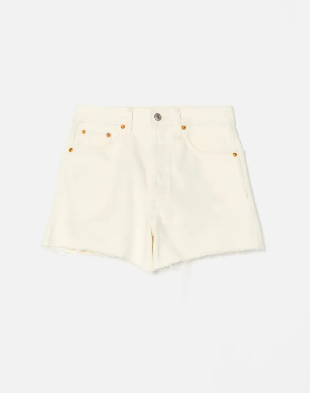 90s Low Slung Short - Vintage White Size 26 sold by Re/Done