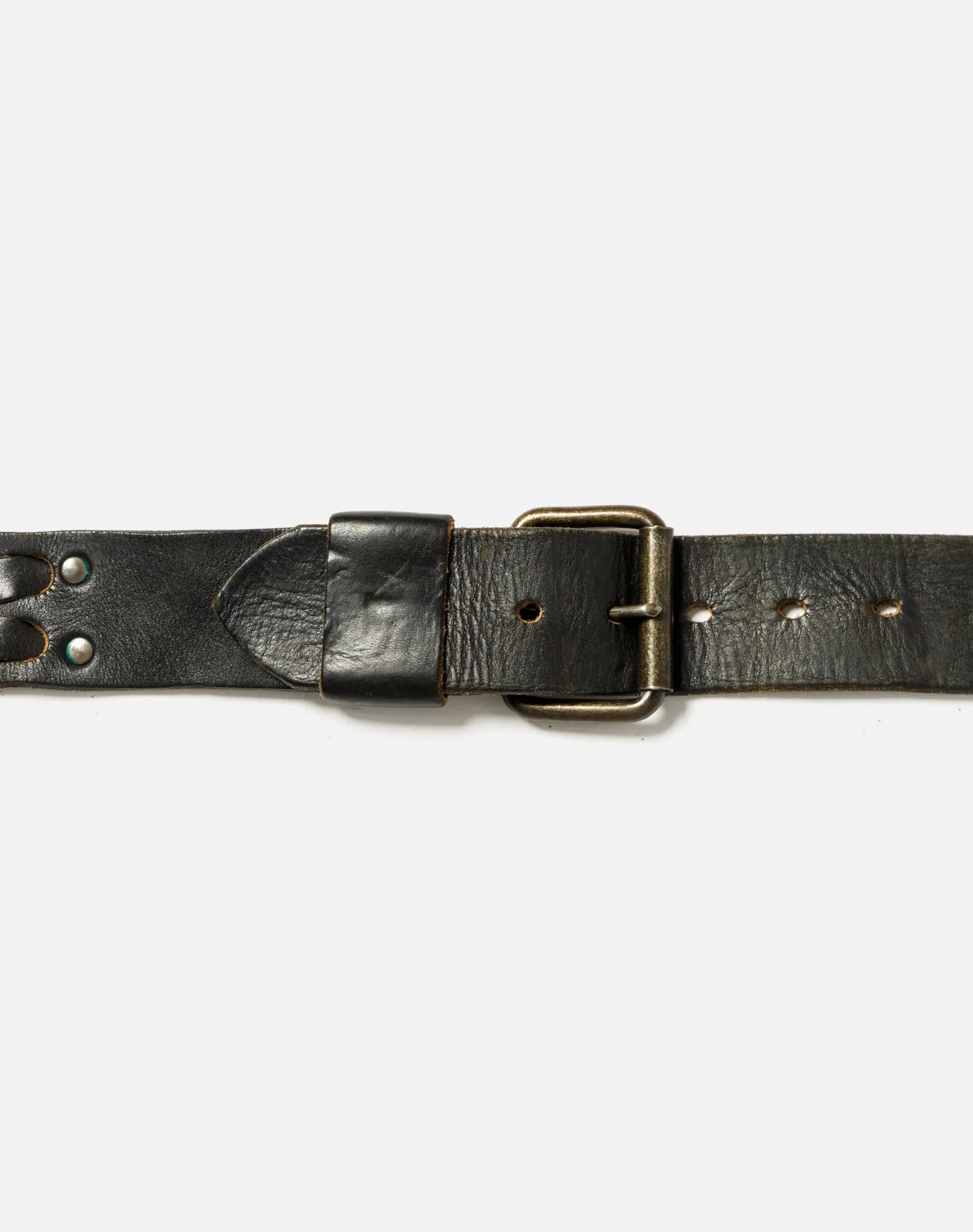 70s Leather Belt with Braiding -#1010 sold by Re/Done product image thumbnail 4
