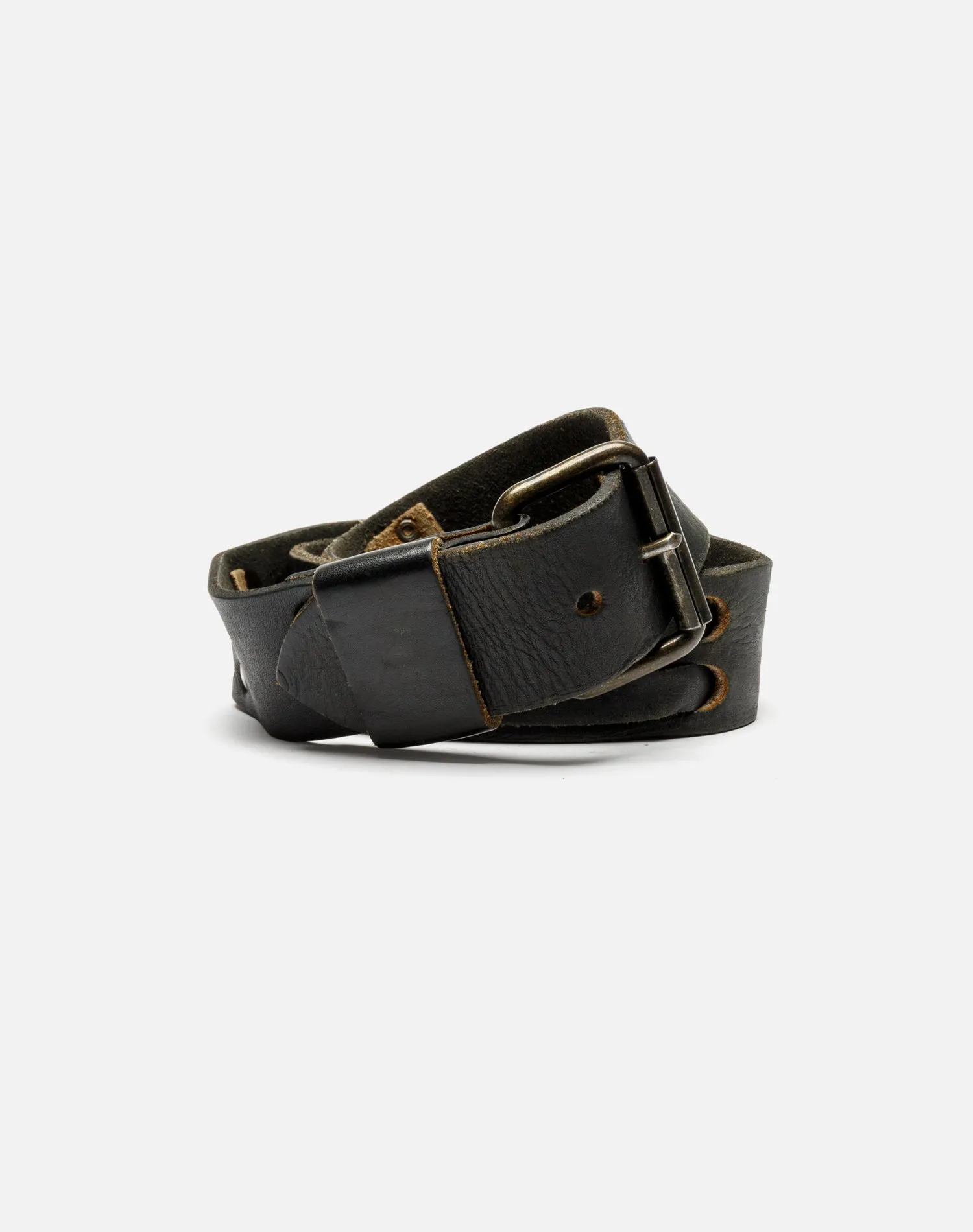 70s Leather Belt with Braiding -#1010 sold by Re/Done product image thumbnail 5