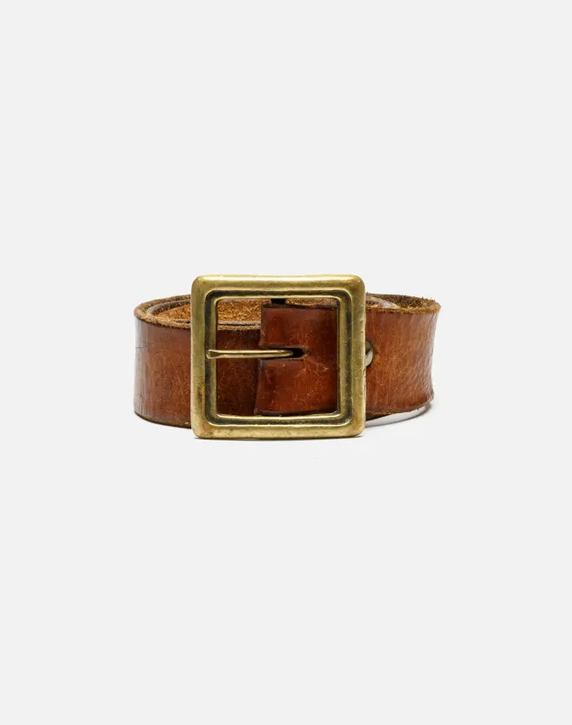 70s Leather Belt -#1009 made by Re/Done