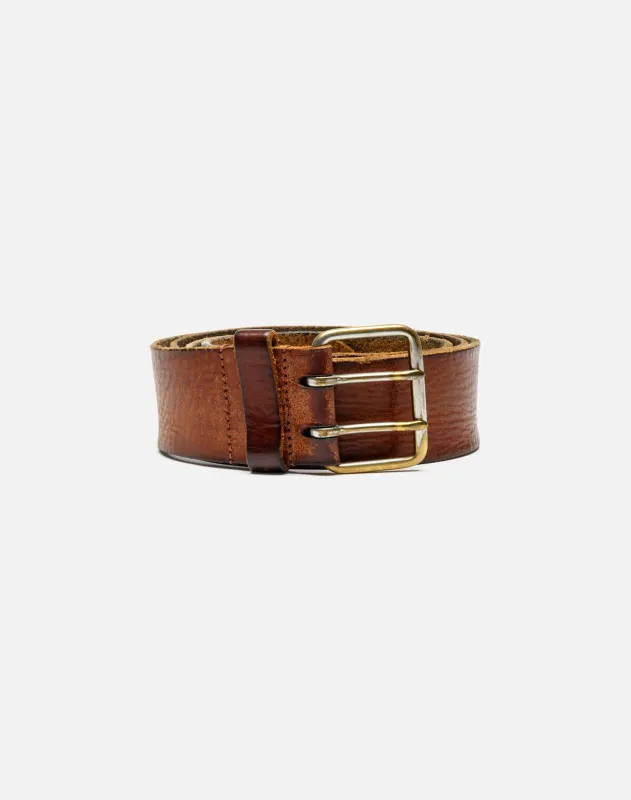 70s Leather Belt -#1001 made by Re/Done