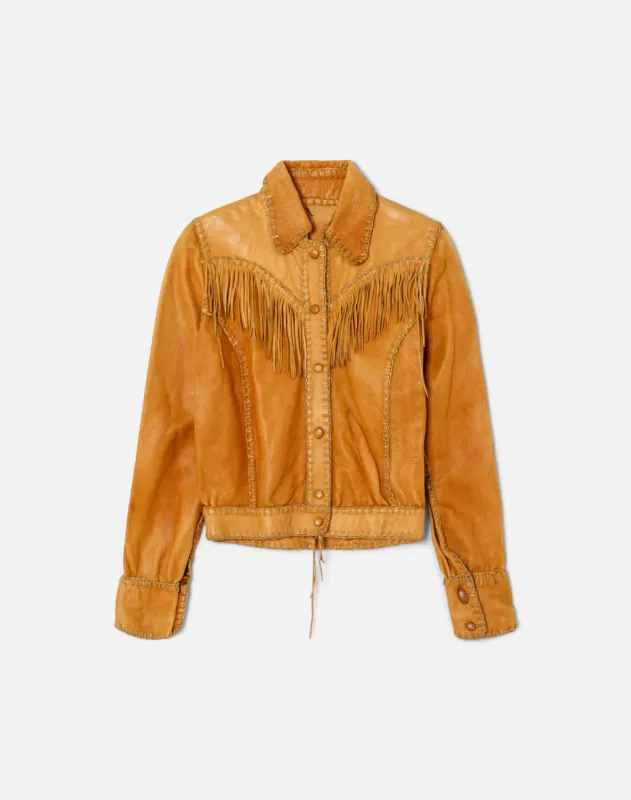 50s Elk Leather Jacket made by Re/Done