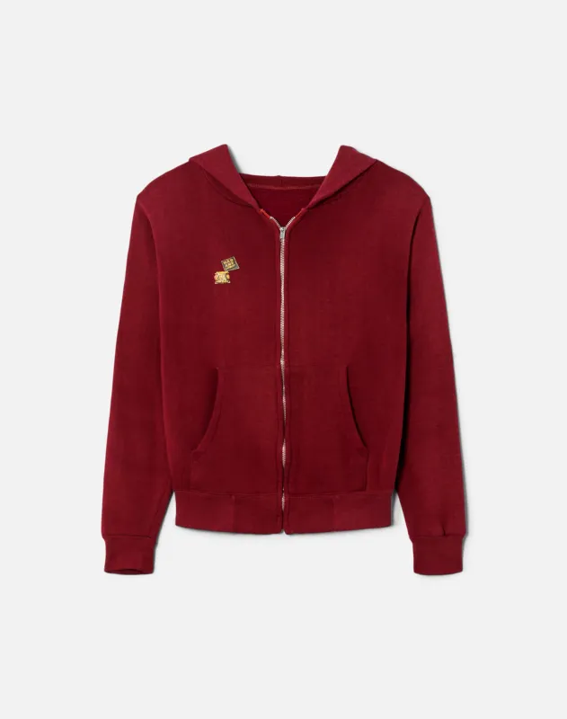 70 Zip Up Hoodie With Pins -#1062 made by Re/Done