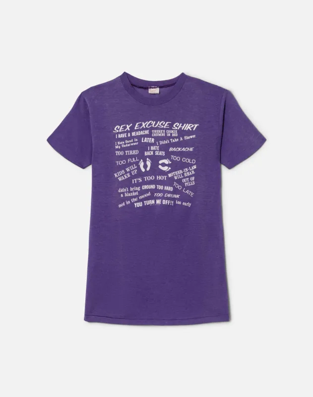 90s Excuses Tee -#1056 sold by Re/Done