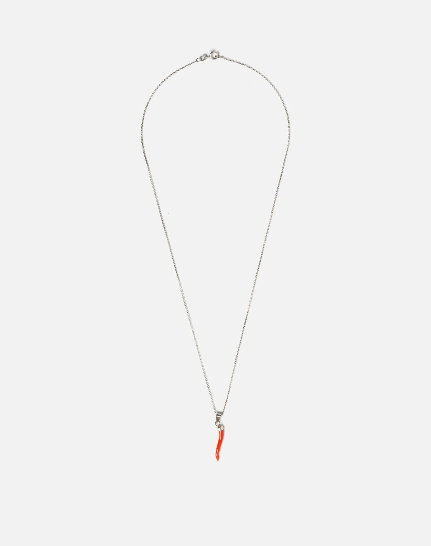 70s Coral Italian Cornicello Necklace -#1046 sold by Re/Done product image thumbnail 2