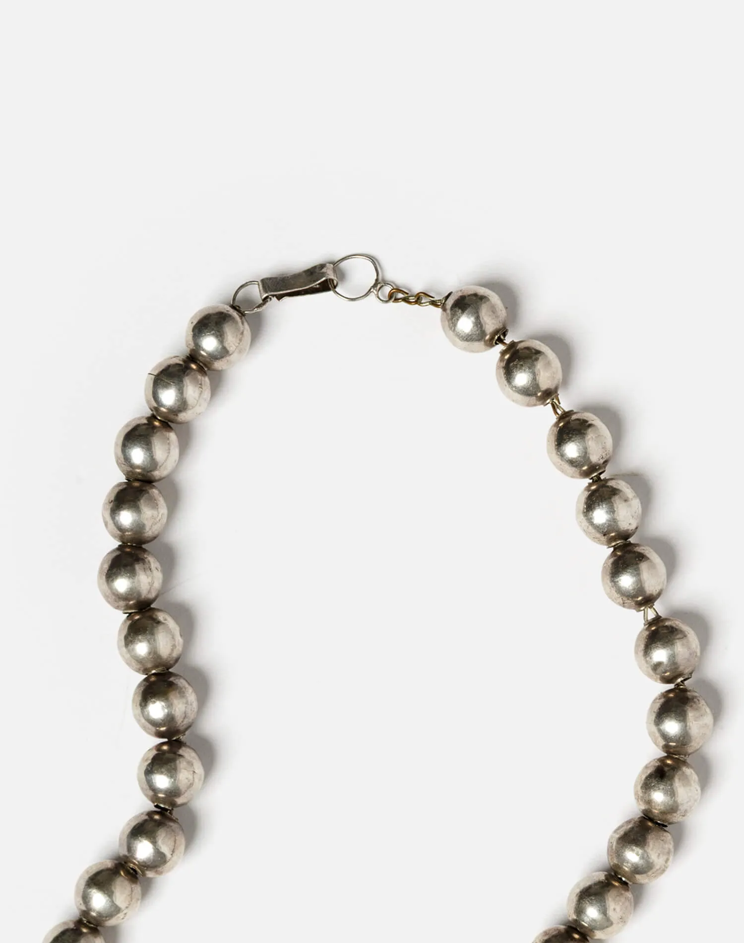 70s Silver Ball Necklace -#1029 sold by Re/Done product image thumbnail 4