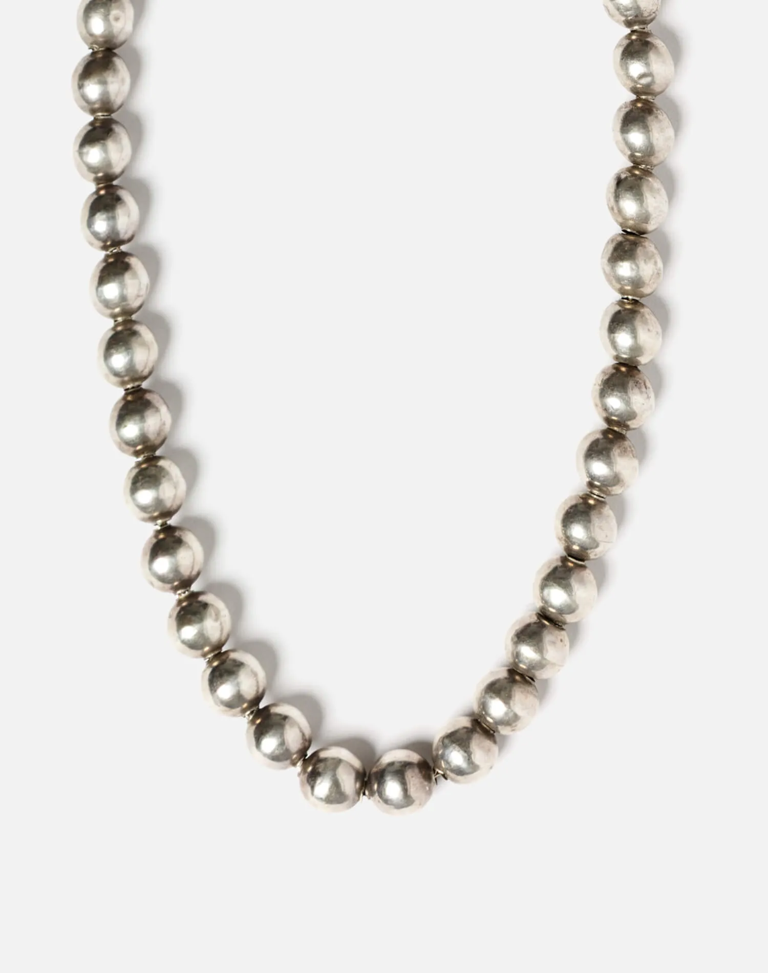 70s Silver Ball Necklace -#1029 sold by Re/Done