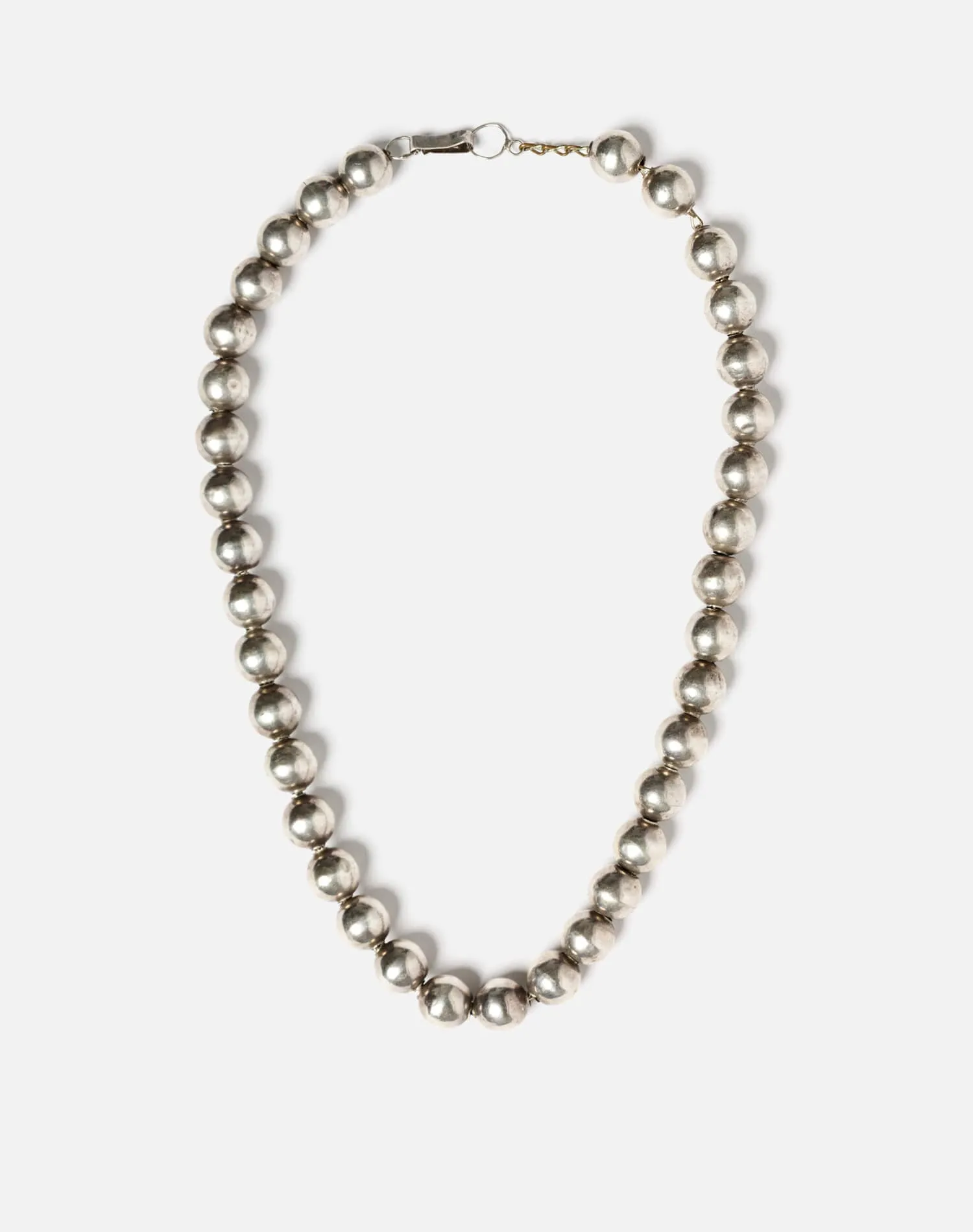 70s Silver Ball Necklace -#1029 sold by Re/Done product image thumbnail 2