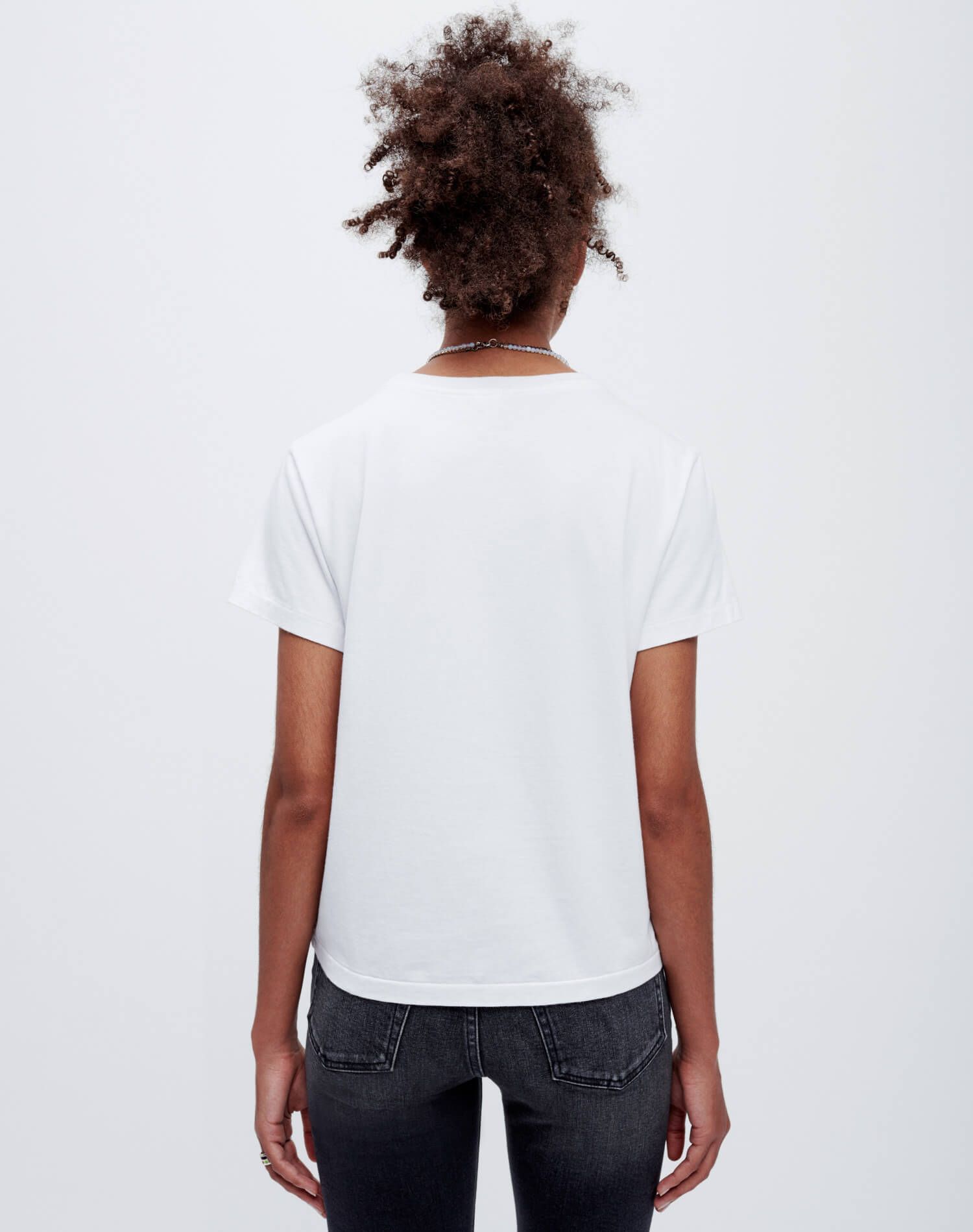 Classic "RE/DONE Recycle" Tee - Optic White sold by Re/Done product image thumbnail 7