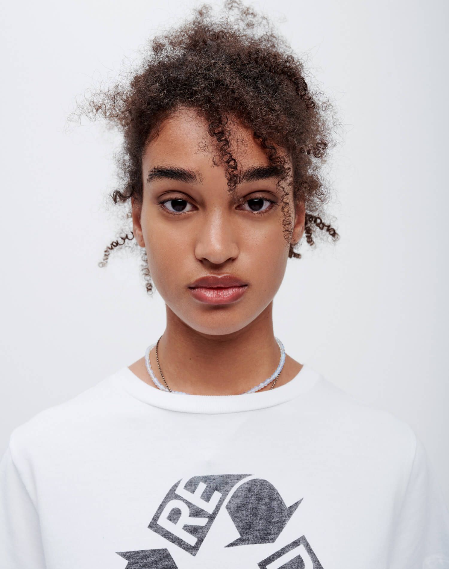 Classic "RE/DONE Recycle" Tee - Optic White sold by Re/Done product image thumbnail 5