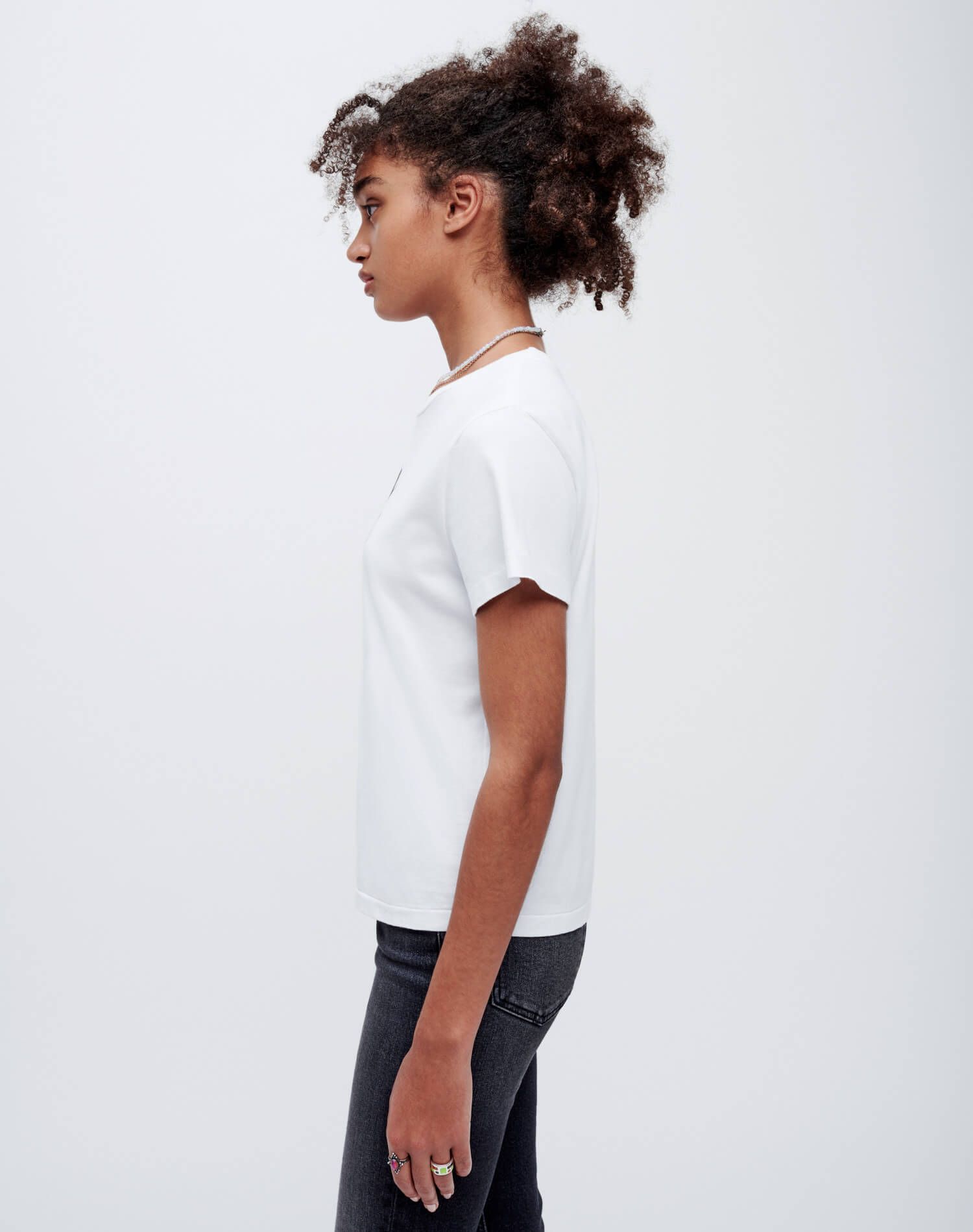 Classic "RE/DONE Recycle" Tee - Optic White sold by Re/Done product image thumbnail 6