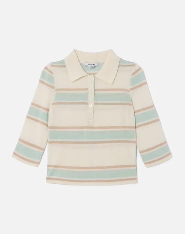 The Range Polo - Light Mint Combo sold by Re/Done