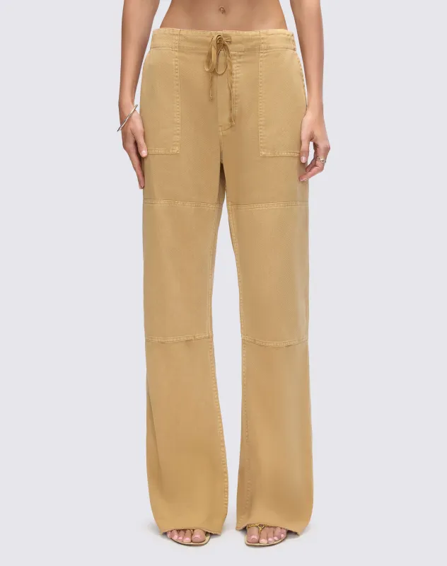 Beach Pant - Washed Khaki sold by Re/Done