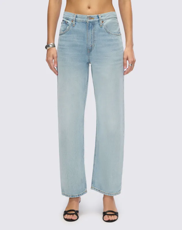 The Ollie Jean - Solana Blue sold by Re/Done