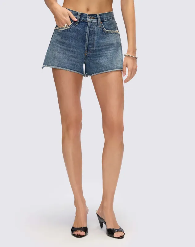 A Frame Short - Sonoma Indigo sold by Re/Done