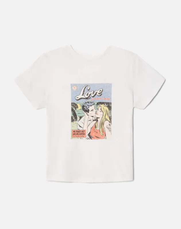 Classic "Swipe" Tee - Vintage White sold by Re/Done