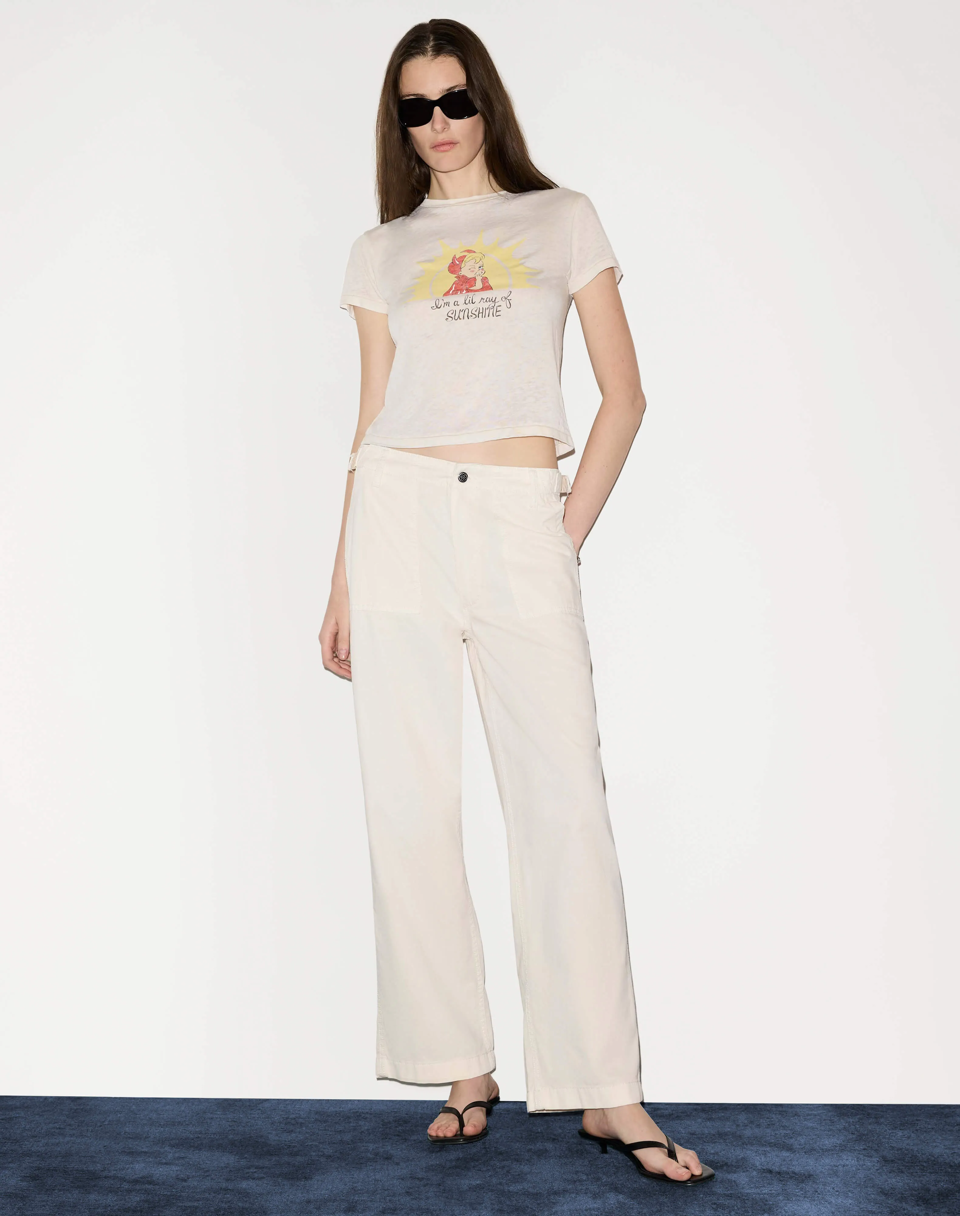 Classic "Ray of Sunshine" Tee - Vintage White sold by Re/Done product image thumbnail 2