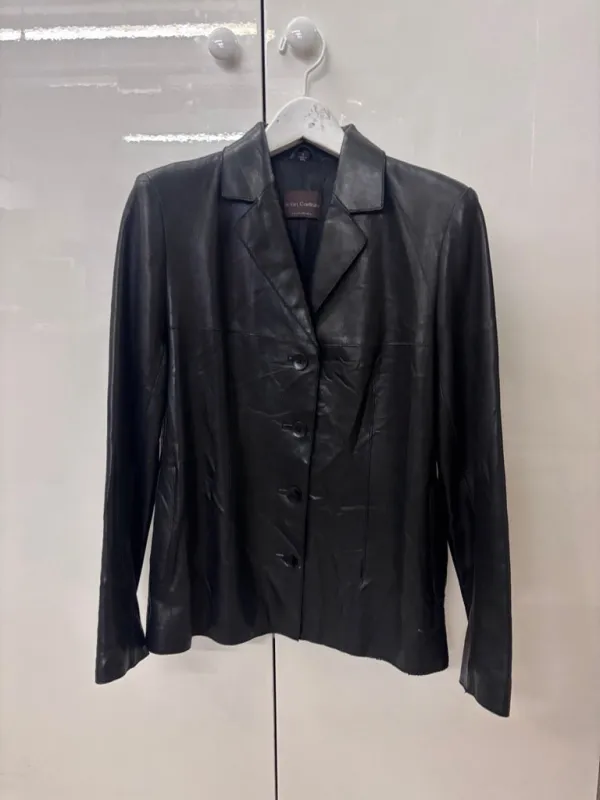 90s John Carlisle Leather Blazer sold by Re/Done