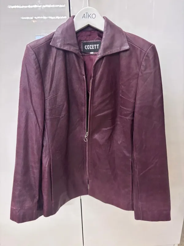 90s Cozett Leather Blazer made by Re/Done