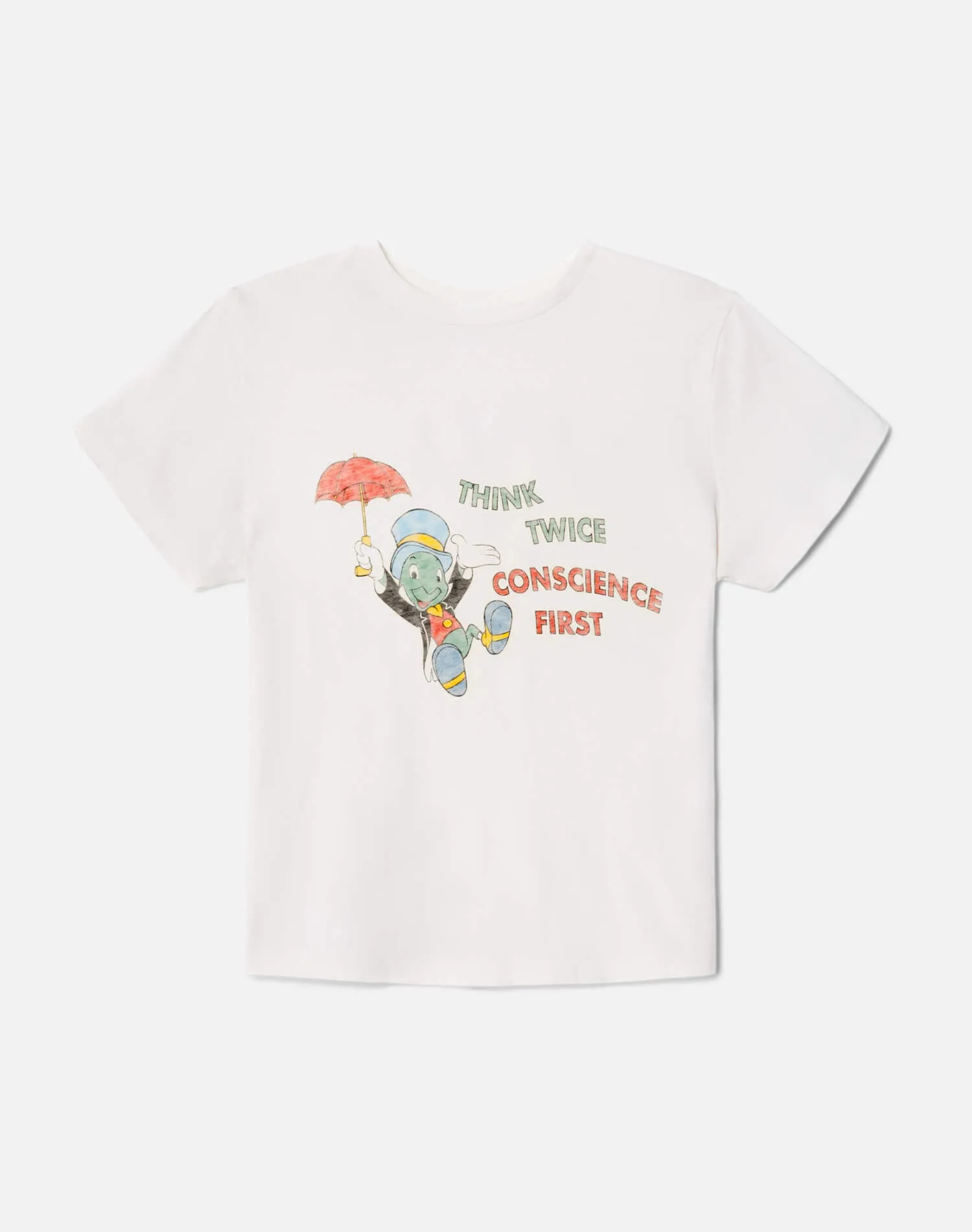 Classic "Jiminy Cricket" Tee - Vintage White sold by Re/Done