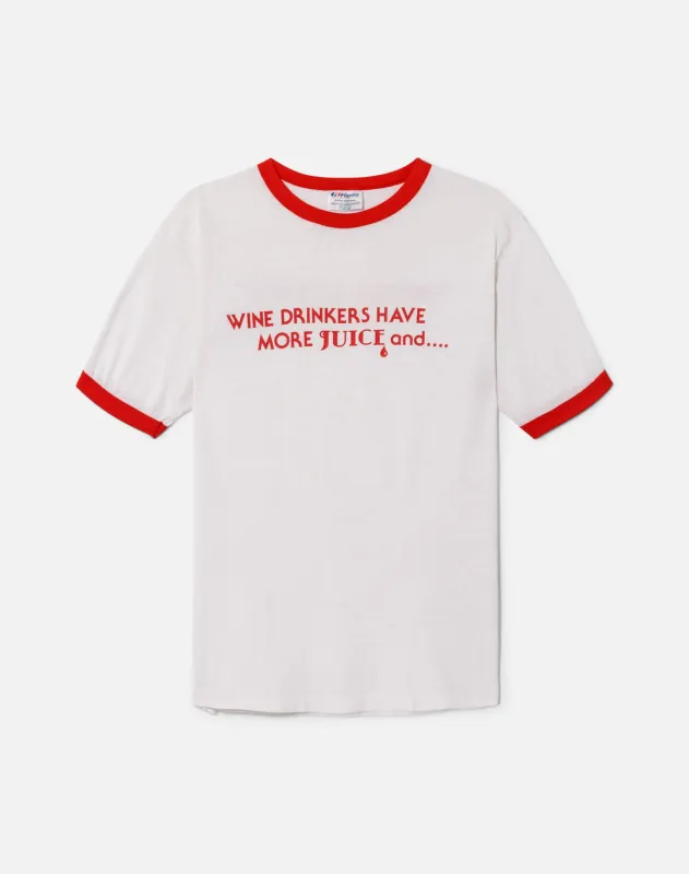 90s Wine Tee -#1059 sold by Re/Done
