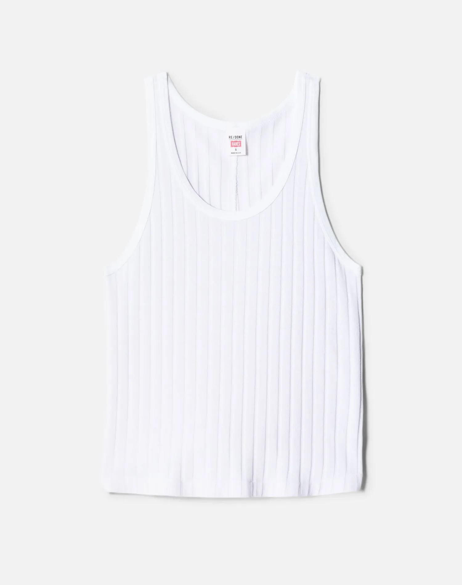 Hanes 60s Hemp Tank - Optic White sold by Re/Done