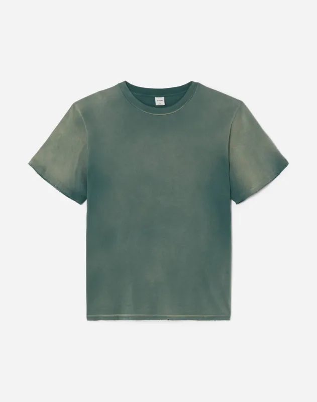 Men's Loose Tee - Sun Faded Forest Green sold by Re/Done