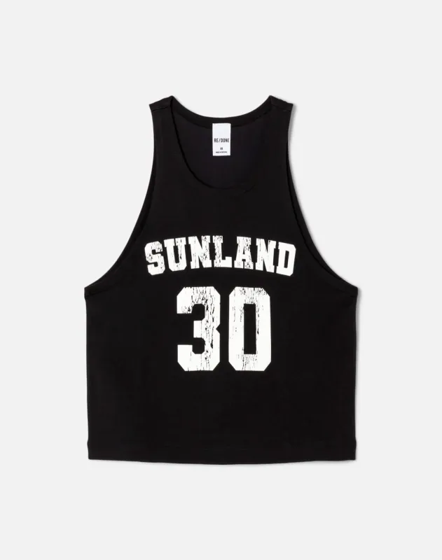 Shrunken Boyfriend Jersey - Black made by Re/Done