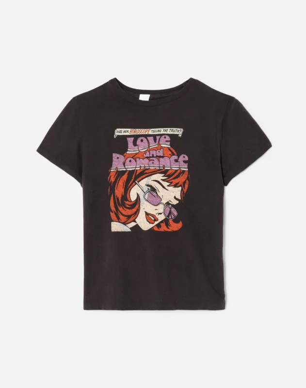 Classic Tee Romance - Washed Black sold by Re/Done