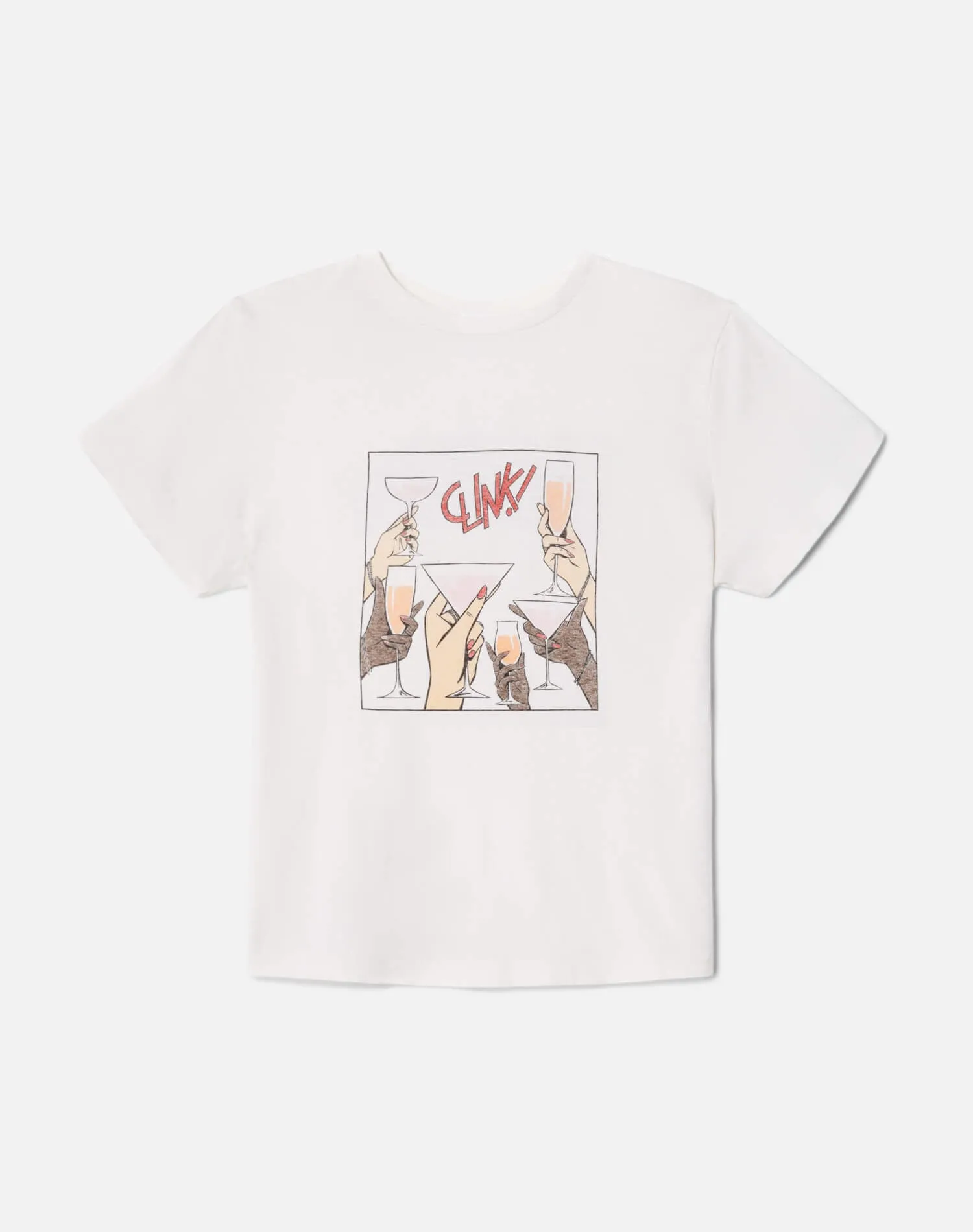 Classic Tee Cheers - Vintage White sold by Re/Done