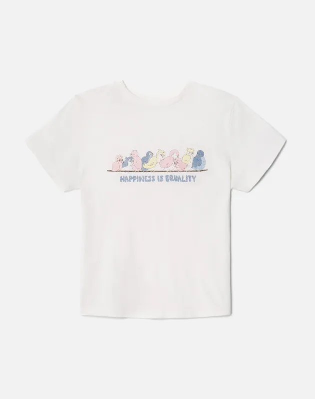 Classic Tee Birds - Vintage White sold by Re/Done