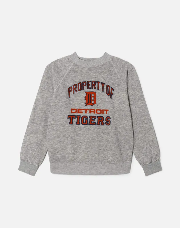 80s Detroit Tigers Sweatshirt -#27 made by Re/Done
