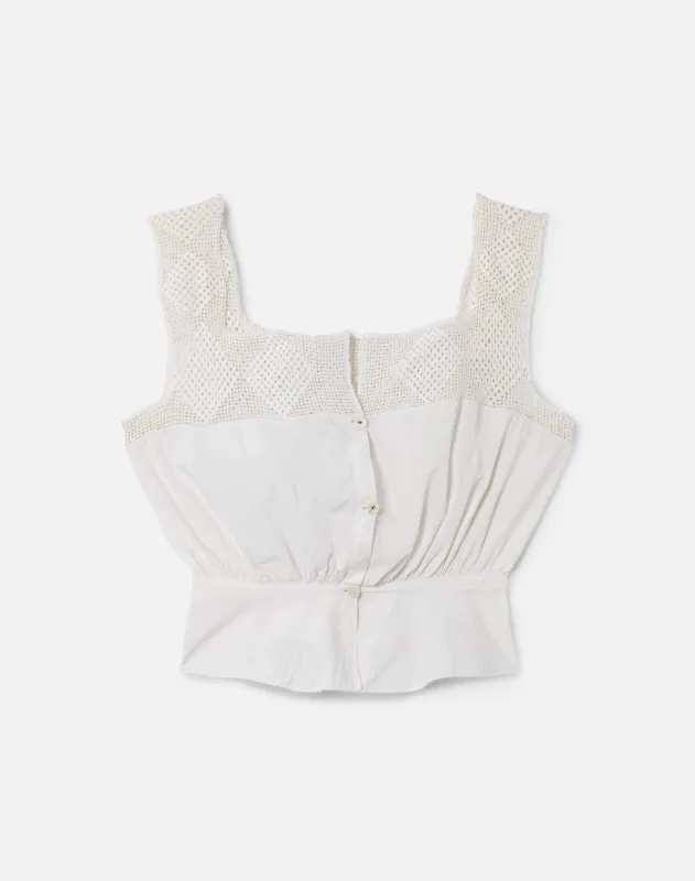 1910s Corset Cover Top -#28 made by Re/Done